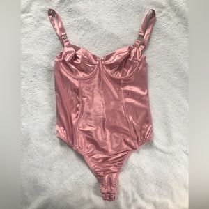 Victoria’s Secret Gorgeous Teddy. Beautiful coral-rose color/ new with tags